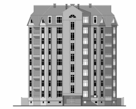Диплом №2004 "Многоэтажный жилой дом с квартирами в двух уровнях в г. Юбилейный, Московской области"