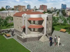 Диплом №1077 "Административное здание со встроенным магазином в г. Краснодар"