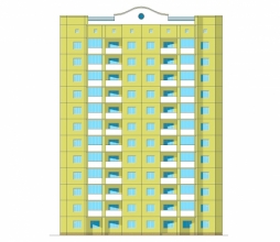 Диплом №2011 "12-ти этажный односекционный жилой дом в г. Чебоксары"