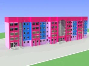 Диплом №1057 "Гостиница с встроенной столовой, парикмахерской и магазином в г. Березовский"