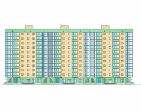 Диплом №2073 "Проектирование и строительство 3-х подъездного монолитного жилого дома  с магазином на первом этаже в г. Юрга"