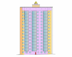Диплом №2083 "Проектирование и строительство одноподъездного монолитного жилого дома с магазином на первом этаже в г. Кемерово"