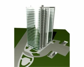 Диплом №1140 "Административно-гостиничный комплекс на 25 этажей с подземной автостоянкой в г. Чебоксары"