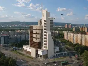 Диплом №1188 "Многофункциональный центр с 3-уровневой подземной автостоянкой в г. Красноярск"